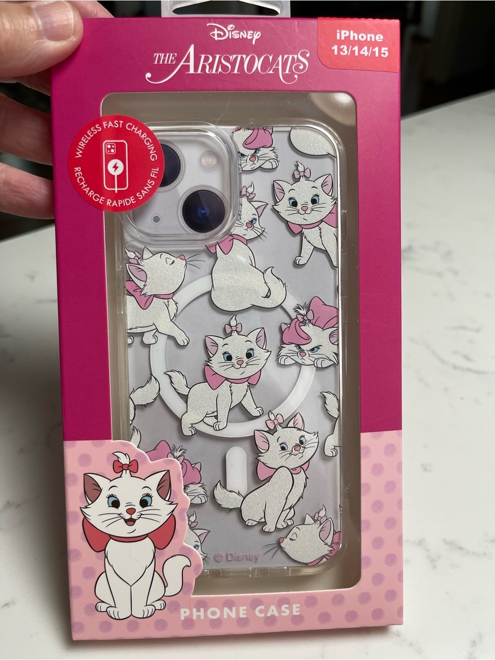Disney The Aristocats Marie Pink Cat iPhone Case (iPhone 13/14/15) NIB
